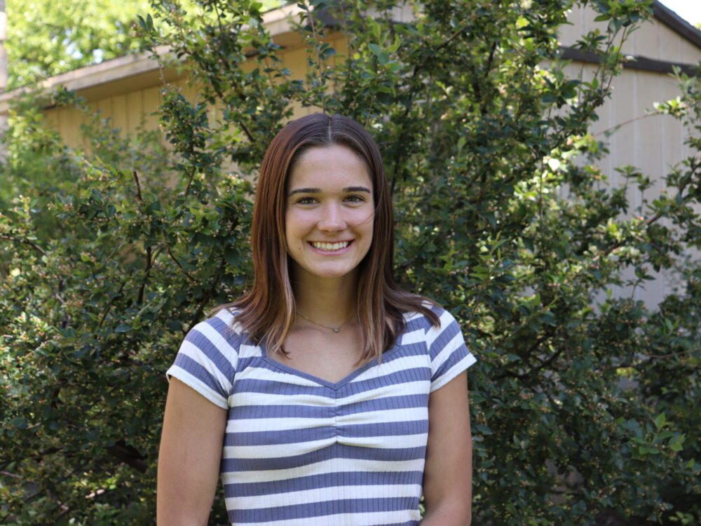 An outdoor portrait of Katie Pritchard